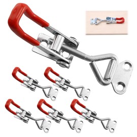 GH-4001 Stainless Steel Tension Lock with Locking Lever Clasp, Side Wall Lock, Trailer, Adjustable Toggle Lever Tensioner for Cupboard, Drawer, Window, Load Capacity 100 kg, Pack of 6