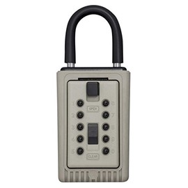 Kidde AccessPoint 001404 KeySafe 3-Key Portable Push Button Key Safe Box, Clay