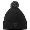 Hippowarehouse Team Badger Embroidered Beanie Hat with Bobble Black