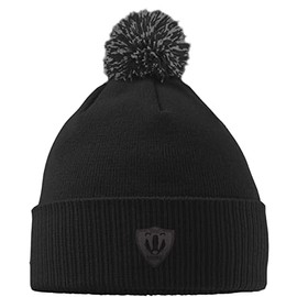 Hippowarehouse Team Badger Embroidered Beanie Hat with Bobble Black