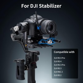 Nitze Counterweight Kit for DJI RS 4 Pro/RS 4 / RS 3 Pro/RS 3/ RSC 2/ RS 2 Stabilizers, with 50g / 100g Gimbal Counterweight, Mounting Clamp with 15mm Rod Clamp for DJI Focus Pro Motor - N28-S2