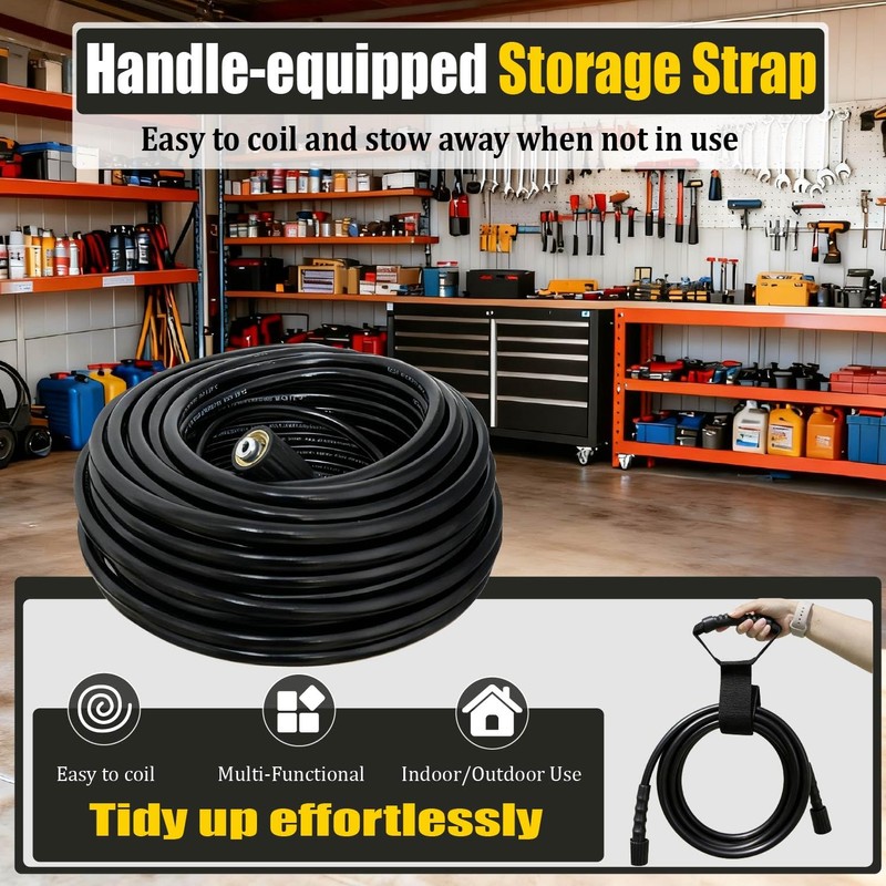 LycorTrade Pressure Washer Hose 100FT for Power Washer, 5800 PSI
