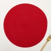 marysgift Red Coasters for Drinks, Round Woven Coasters Set of