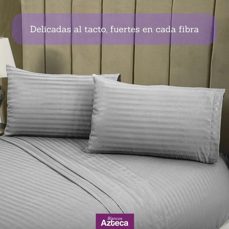 Sábanas Matrimoniales Ultra Suaves Premium Blancos Azteca