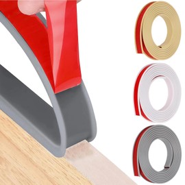 16.4ft U-Shape Edge Banding, HeiPen Self Adhesive Rubber Edge Trim, TPE Flexible Furniture Edge Protector for Wood Veneer Cabinet Repair Furniture Restoration (28mm, Gray, 1)
