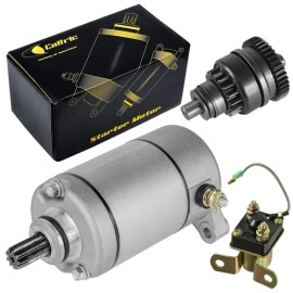 Caltric Starter Drive & Relay Solenoid for Polaris Magnum 500 1999 2000 2001 2002 ATV