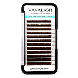 VAVALASH VAVALASH Colored Lash Extensions 0.07mm CC Curl Brown Individual Volume Lashes Extensions 13-20mm