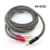 CablesOnline 12ft Premium Stereo 24K Gold 3.5mm Plug to 2RCA
