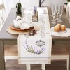 DII Lavender Fields Tabletop Collection Cotton Woven, Table Runner, 14x72