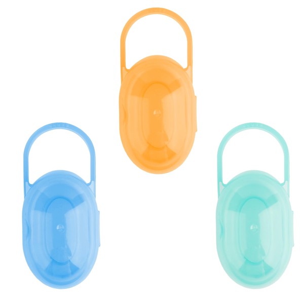 GroveEss 3PCS Pacifier Cases,Dustproof Baby Dummy Container Holders with Portable