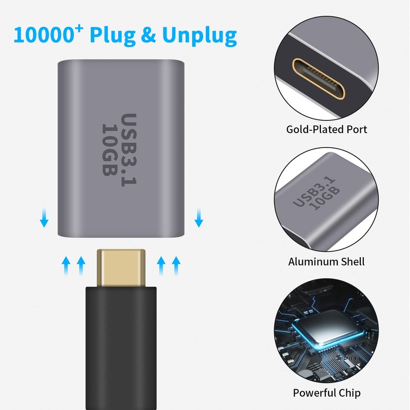 Poyiccot USB to USB A Converter Adapter, USB C (Female)