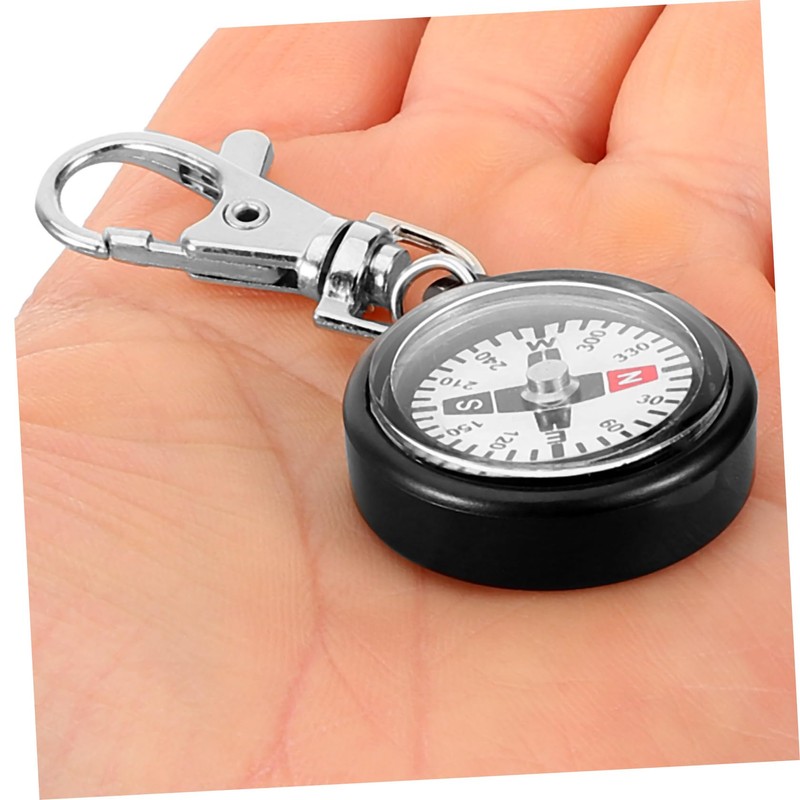 Outanaya Compass Keychain Set for Hiking 2pcs Mini Compass Scale
