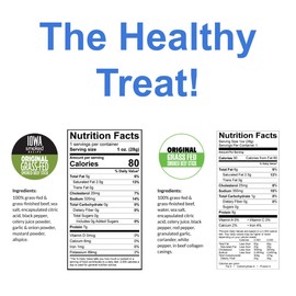 Original Variety, Sogo Snacks, No Sugar, 100% Grass-fed, Non-GMO Beef Sticks. No Nitrates, Gluten, Soy, MSG, Dairy or Nuts. Keto, Whole30, Paleo Friendly (36 Original, 36 IASM Original, 1-oz, 72-cnt)