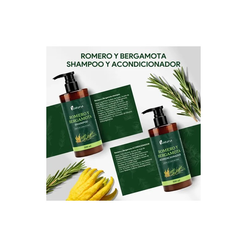 Kaisasa Romero Y Bergamota Shampoo Y Acondicionador De Kit