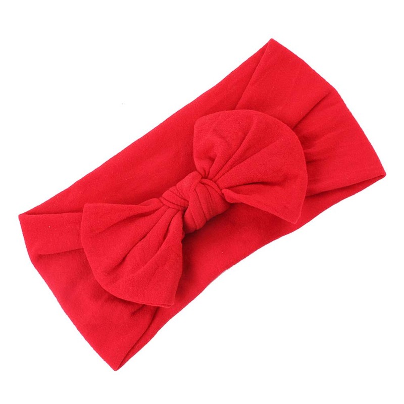 AKOAK 1 Pack Solid Color Skin-friendly Baby Headband Elastic Soft