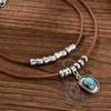 Western Necklaces for Women Boho Layered Charm Necklace Turquoise Beaded