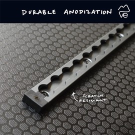 VanEssential 24" Venture Track T-6 Aluminium L-Track Black Anodized (Rectangle Profile) - 2 Pack