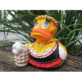 Lanco Bavara 8424678008878 Squeaky Duck; 100% Natural Rubber, White, 200 g