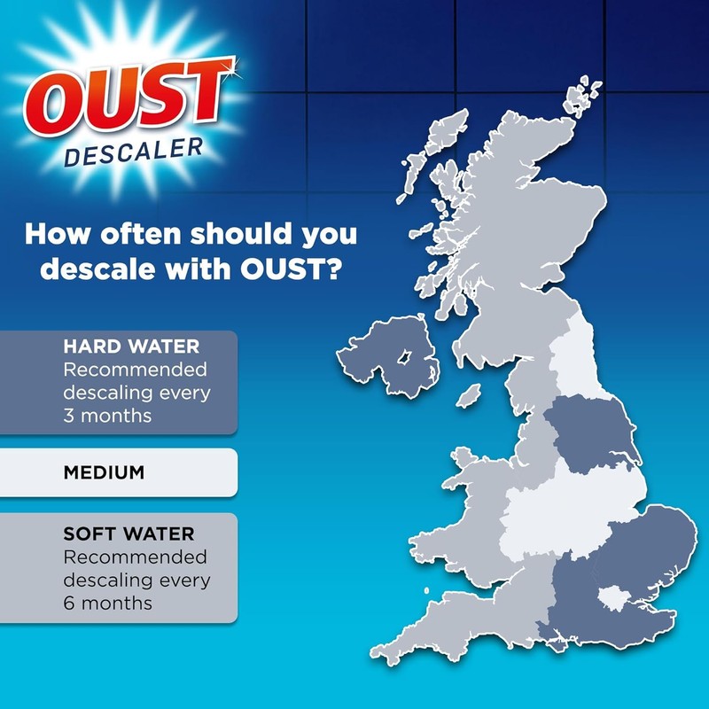ASA® Oust Dishwasher & Washing Machine Descaler - Removes Limescale