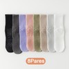 8 Pares Calcetines para Yoga Mujer,Calcetines Pilates Calcetin Antiderrapantes para