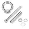 sourcing map M10 x 90 Expansion Eyebolt Eye Nut Screw
