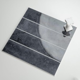 COLAMO Luxury 22PCS Black Peel and Stick Backsplash Tiles, Self Adhesive Glossy Peel and Stick Tiles for Accent Wall, Bedroom, RV, Living Room, Stick on Backsplash for Kitchen