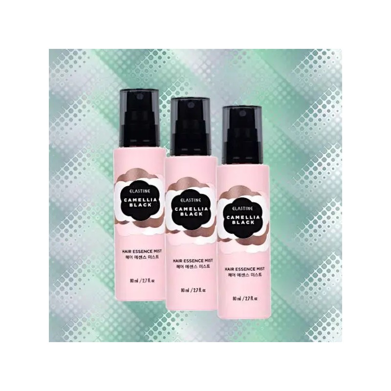 Ellastin 엘라스틴 카멜리아 블랙 헤어 워터트리트먼트 240ml x 3개 [블랙