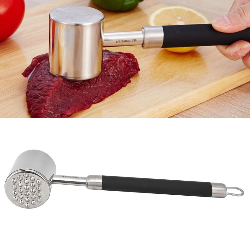 Loose Meat Hammer Stainless Steel Pork Chop Steak Tenderizer Hammer