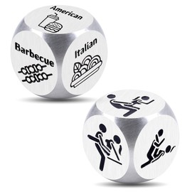 Funny Gag Gifts for Adults, Stocking Stuffers for Him Her, Boyfriend Christmas for Him, White Elephant Gifts for Adults, White Elephant Gifts Funny, Couples Games for Adults, Gag Gifts Game Dice 2PCS
