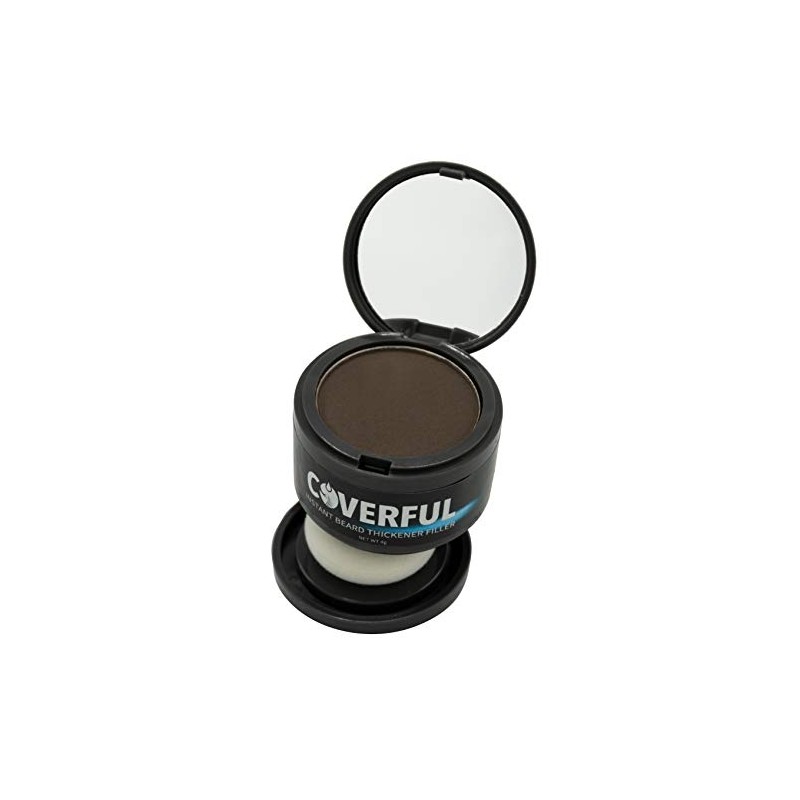 Engrosador Rellenador de Barba Maquillaje Temporal Instantaneo Cubre Canas Cafe