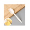 50 Count White Plastic Sporks, Thickened Disposable Sporks Bulk, Degradable