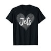 Jets Hauser Leopard Heart Pattern HS T-Shirt