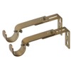 Ivilon Adjustable Brackets for Curtain Rods - for 7/8 or