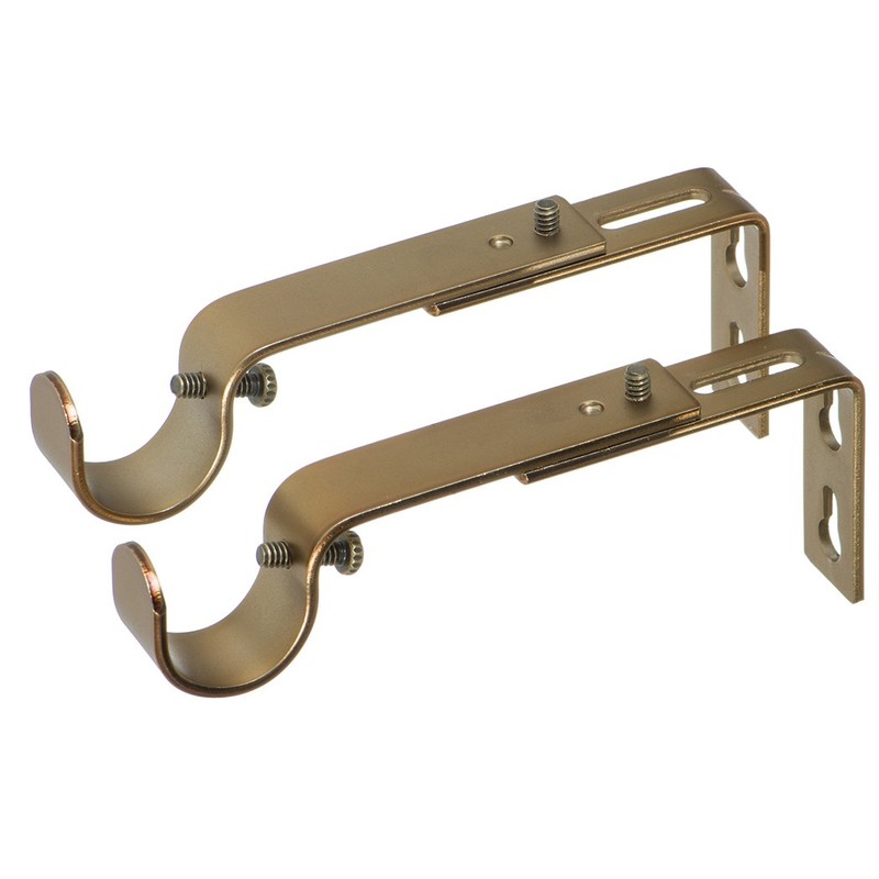 Ivilon Adjustable Brackets for Curtain Rods - for 7/8 or