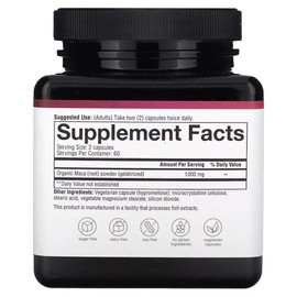 Women's Maca Root, 1,000 mg, 120 Vegetarian Capsules (500 mg per Capsule)