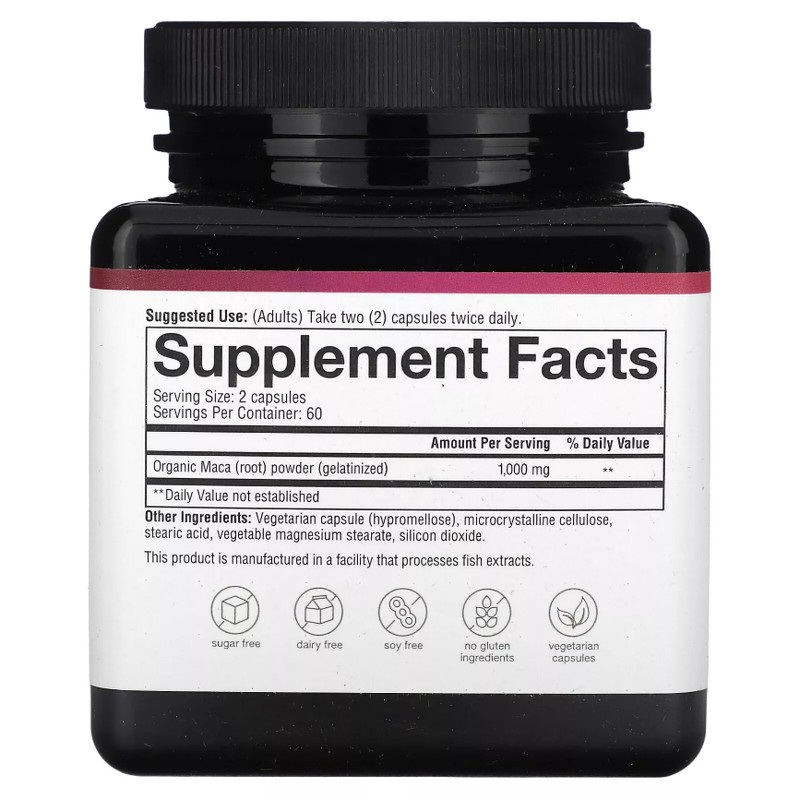 Women's Maca Root, 1,000 mg, 120 Vegetarian Capsules (500 mg