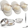 Empanada Maker Press, Multiple Size Dumpling Maker Set with Dough