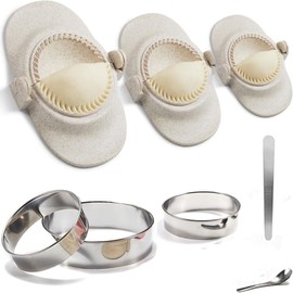 Empanada Maker Press, Multiple Size Dumpling Maker Set with Dough Cutter, Dumpling Mold Set for Pierogi, Pastelitos, Calzone, Turnovers, Chinese Dumpling,3 Sizes (4.2"/3"/2.6")