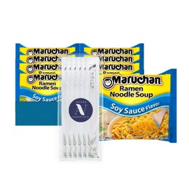 Maruchan - Lavinia Essentials Bundle: 48-Pack of Soy Sauce Instant Ramen Noodles 3oz Pack + 1 Utility Prop.