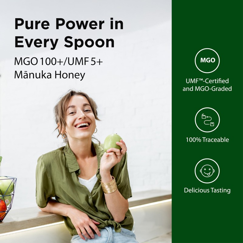 Flora - Mānuka Honey MGO 100+/5+ UMF, New Zealand Honey,