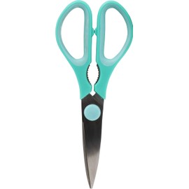 Macross MCK-114 Kitchen Scissors, Stainless Steel, Washable, Dishwasher Safe, Cap with Magnet