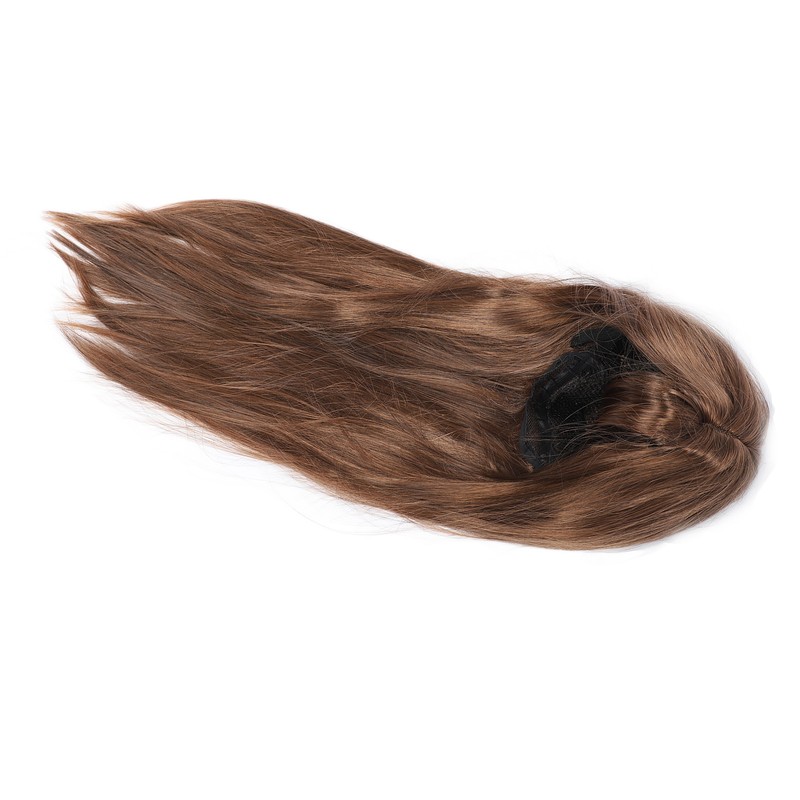 Light Brown Straight Wigs High Temperature Fiber Women Light Brown