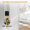 Luxbaro 6 Pack Black Door Hinges 4 Inch, Exterior Door