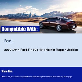 LCWRGS 12pcs Front Suspension Kit Compatible with 2009-2014 Ford F-150 4WD 4X4, 2 Upper Control Arms 2 Lower Ball Joints 2 Sway Bar Links 4 Inner & Outer Tie Rods 2 Boots