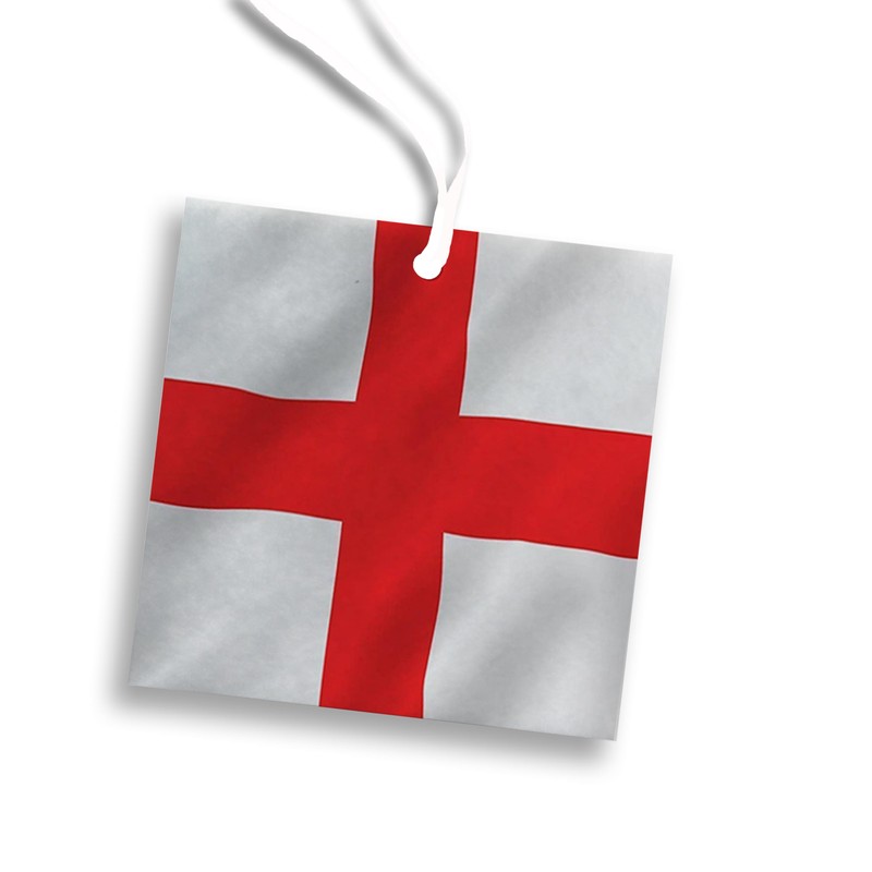 England Flag | REUSABLE Double Sided Car Air Freshener