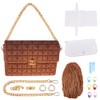 FREEBLOSS DIY Plastic Canvas Mesh Bag Kit Blank Mesh Canvas