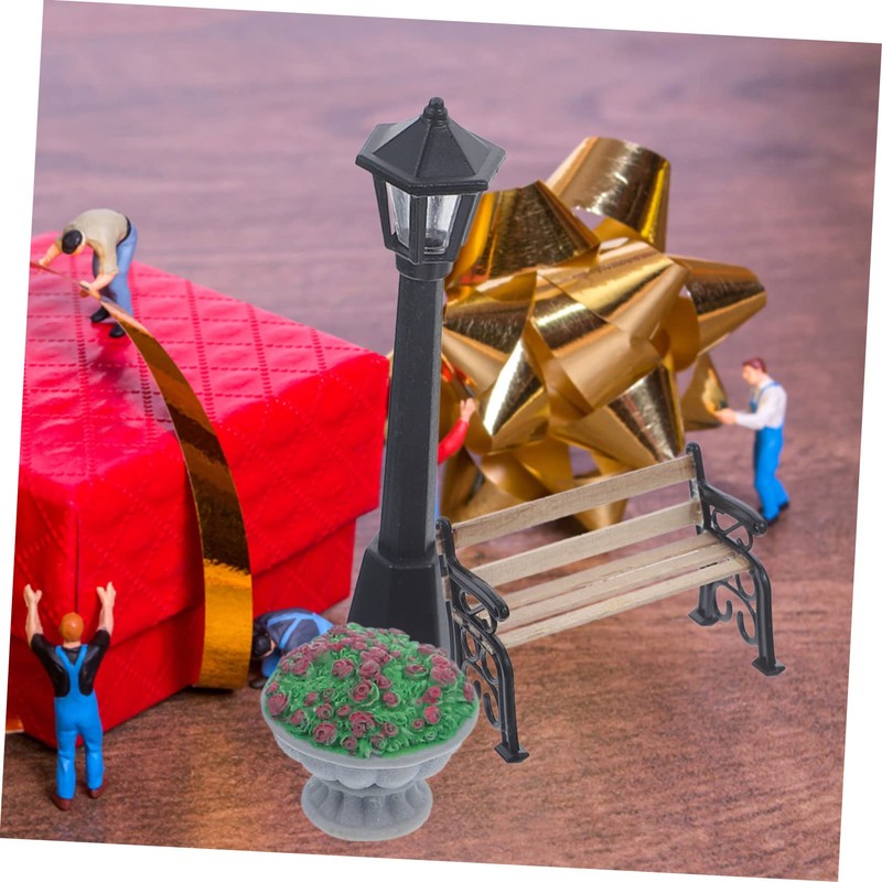 SUPVOX 1 Set Mini House Models Realistic Park Scene Decor