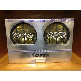 SUPER ROAD BOY 6" Halogen Yellow Off Road PIAA Type Lamp Metal Body w/Stone Guard OP200DCDY