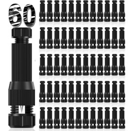 iCreating 60 Pack Low Voltage Wire Connector Landscape Lighting Connectors Waterproof Low Voltage Connector 12-20 Gauge Landscape Light Connectors for Landscape Lighting Path Lights