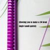 Kandi Braclet Helper Tray,Purple Bead Holder Making Tool with Bead